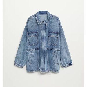 Mango oversized denim jacket